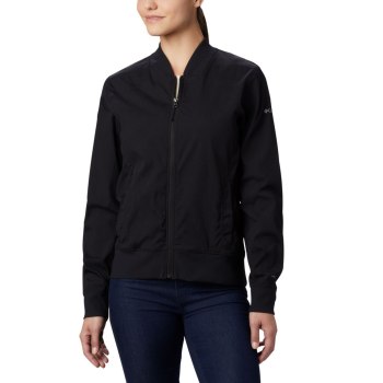 Columbia Bachy Butte Long Bomber, Chamarras Negros Para Mujer | 052143-SGT